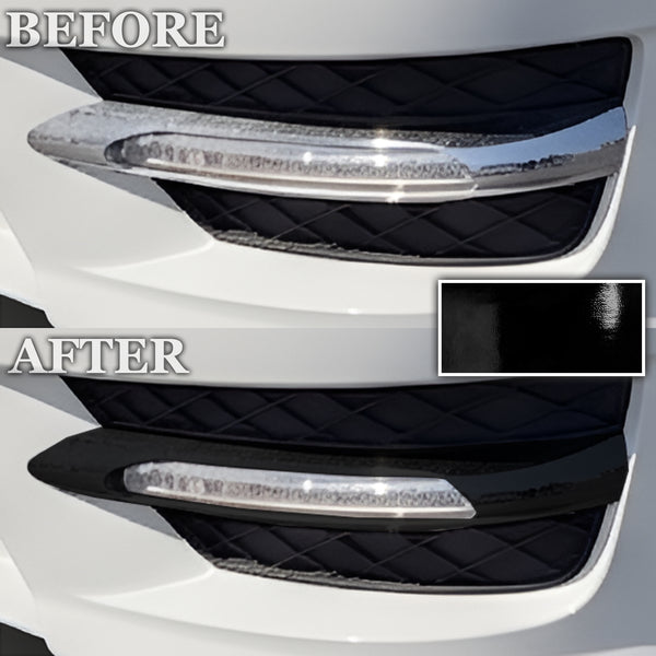 Fits Mercedes-Benz C250 2012-2015 Vinyl Chrome Delete Grille Blackout Decal Stickers Overlay Film