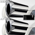 Fits Mercedes-Benz C250 2012-2015 Vinyl Chrome Delete Grille Blackout Decal Stickers Overlay Film
