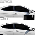 Fits Mercedes-Benz C250 2012-2015 Vinyl Chrome Delete Grille Blackout Decal Stickers Overlay Film