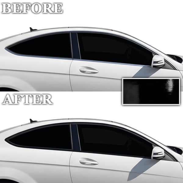 Fits Mercedes-Benz C250 2012-2015 Vinyl Chrome Delete Grille Blackout Decal Stickers Overlay Film