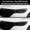 Fits Mercedes-Benz EQE SUV 2023+ Full Headlight Taillight Precut Smoked PPF Tint Kit Film Overlay