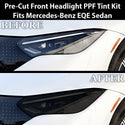Fits Mercedes-Benz EQE Sedan 2023-2026 Full Headlight Taillight Precut Smoked PPF Tint Kit Film Overlay