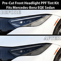 Fits Mercedes-Benz EQE Sedan 2023-2026 Full Headlight Taillight Precut Smoked PPF Tint Kit Film Overlay