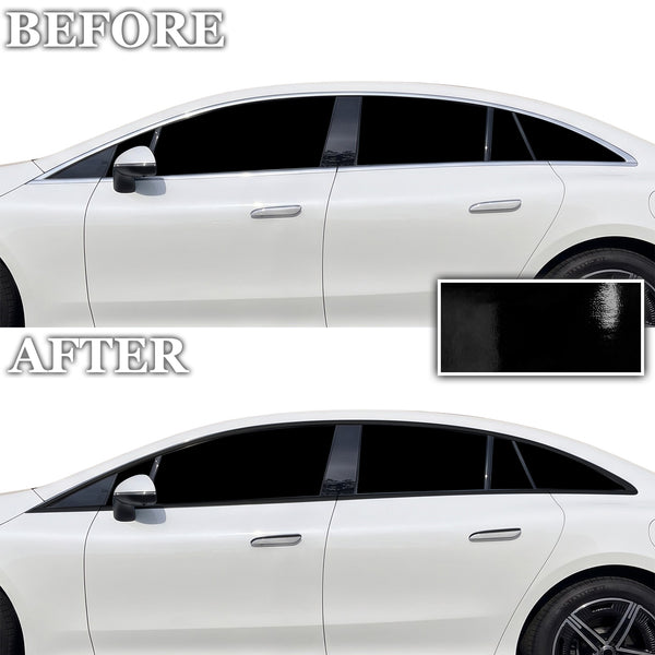 Fits Mercedes-Benz EQE Sedan 2023-2026 Vinyl Chrome Delete Grille Blackout Decal Stickers Overlay Film