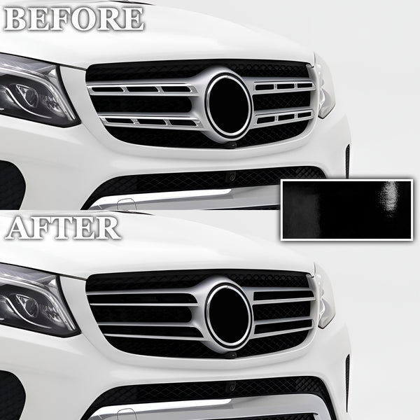 Fits Mercedes-Benz GLS 2017-2019 Vinyl Chrome Delete Grille Blackout Decal Stickers Overlay Film