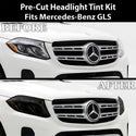 Mercedes-Benz GLS 2017-2019 Dark Smoke Headlight & Taillight Tint Kit – Precut Vinyl Lens Overlays Film