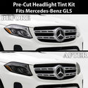 Mercedes-Benz GLS 2017-2019 Dark Smoke Headlight & Taillight Tint Kit – Precut Vinyl Lens Overlays Film