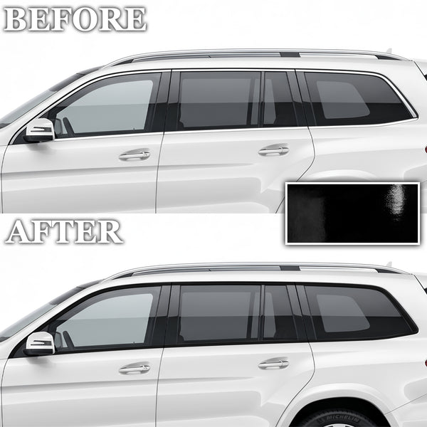Fits Mercedes-Benz GLS 2017-2019 Vinyl Chrome Delete Grille Blackout Decal Stickers Overlay Film