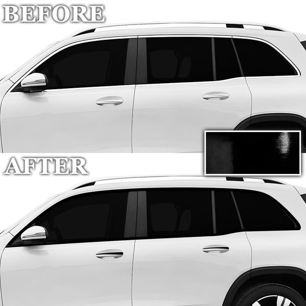 Fits Mercedes-Benz EQB 2022+ Vinyl Chrome Delete Grille Blackout Decal Stickers Overlay Film