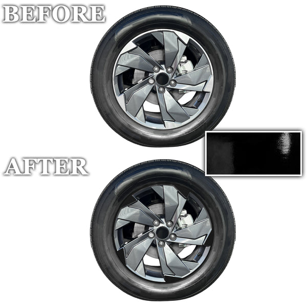 Nissan Rogue 2024-2026 Blackout Chrome Delete Kit – Precut Gloss Black Vinyl Overlays Film