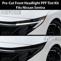 Nissan Sentra 2026+ Dark Smoke Headlight & Taillight Tint Kit – Precut Vinyl Lens Overlays Film