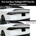 Nissan Sentra 2026+ Dark Smoke Headlight & Taillight Tint Kit – Precut Vinyl Lens Overlays Film
