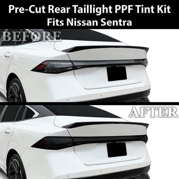 Nissan Sentra 2026+ Dark Smoke Headlight & Taillight Tint Kit – Precut Vinyl Lens Overlays Film