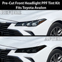 Toyota Avalon 2019-2022 Dark Smoke Headlight & Taillight Tint Kit – Precut Vinyl Lens Overlays Film
