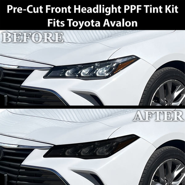 Toyota Avalon 2019-2022 Dark Smoke Headlight & Taillight Tint Kit – Precut Vinyl Lens Overlays Film