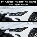 Toyota Avalon 2019-2022 Dark Smoke Headlight & Taillight Tint Kit – Precut Vinyl Lens Overlays Film