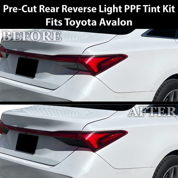 Toyota Avalon 2019-2022 Dark Smoke Headlight & Taillight Tint Kit – Precut Vinyl Lens Overlays Film