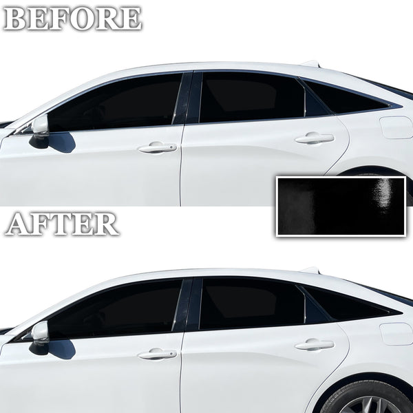 Toyota Avalon 2019-2022 Blackout Chrome Delete Kit – Precut Gloss Black Vinyl Overlays Film