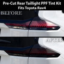 Toyota RAV4 2026-2027 Dark Smoke Headlight & Taillight Tint Kit – Precut Vinyl Lens Overlays Film