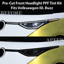 Volkswagen ID. Buzz 2025 Dark Smoke Headlight & Taillight Tint Kit – Precut Vinyl Lens Overlays Film