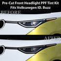 Volkswagen ID. Buzz 2025 Dark Smoke Headlight & Taillight Tint Kit – Precut Vinyl Lens Overlays Film