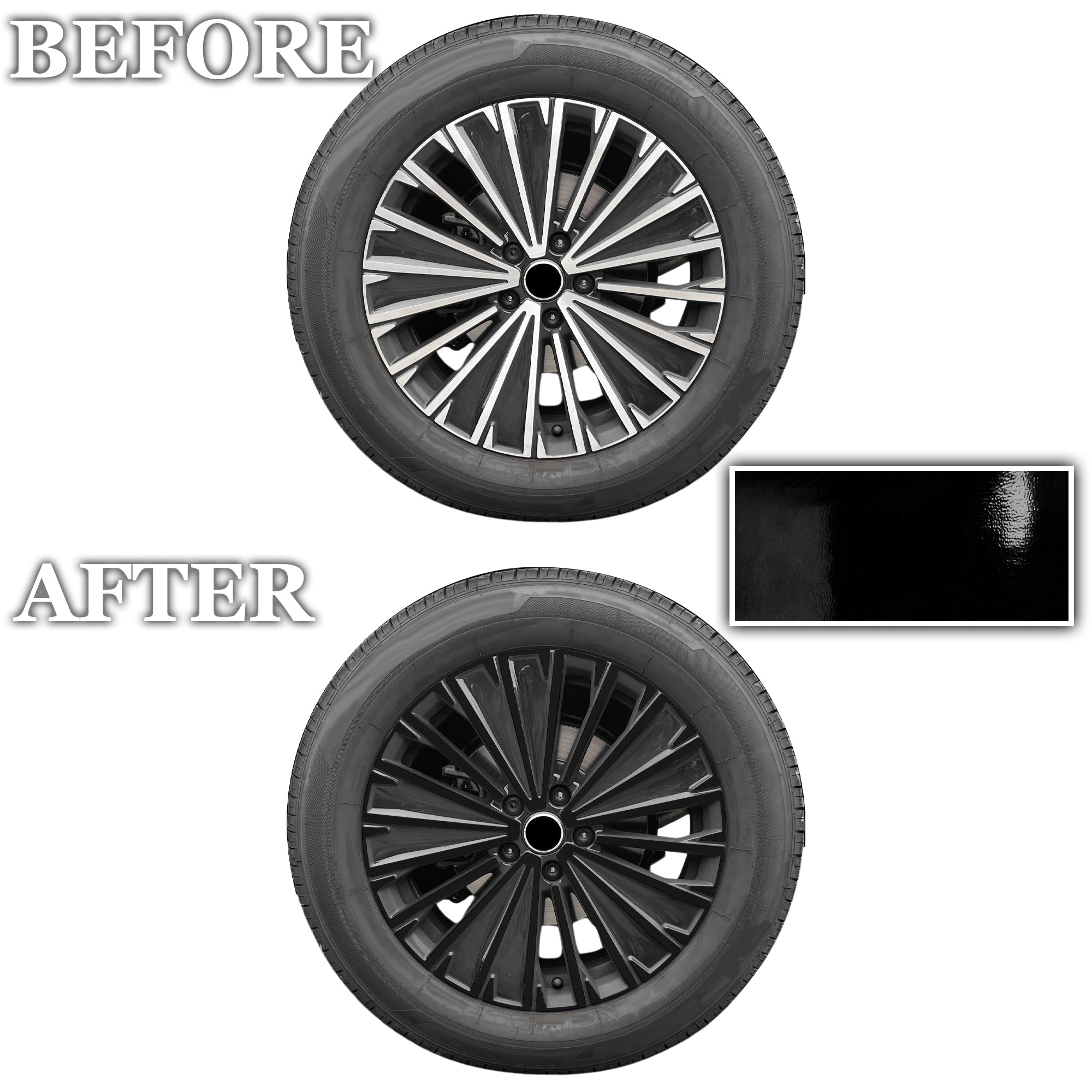 Volkswagen Tiguan 2025-2027 Blackout Chrome Delete Kit – Precut Gloss Black Vinyl Overlays