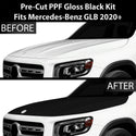 Fits Mercedes-Benz GLB 2020+ Precut Premium Gloss Black Carbon Fiber Hood Paint Protection Film PPF Decal Film Kit