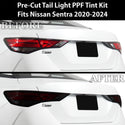 Full Headlight Taillight Precut Smoked PPF Tint Kit Overlay Film Fits Nissan Sentra 2020-2024