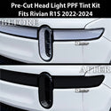 Full Headlight Taillight Precut Smoked PPF Tint Kit Film Overlay Fits Rivian R1S 2022-2024