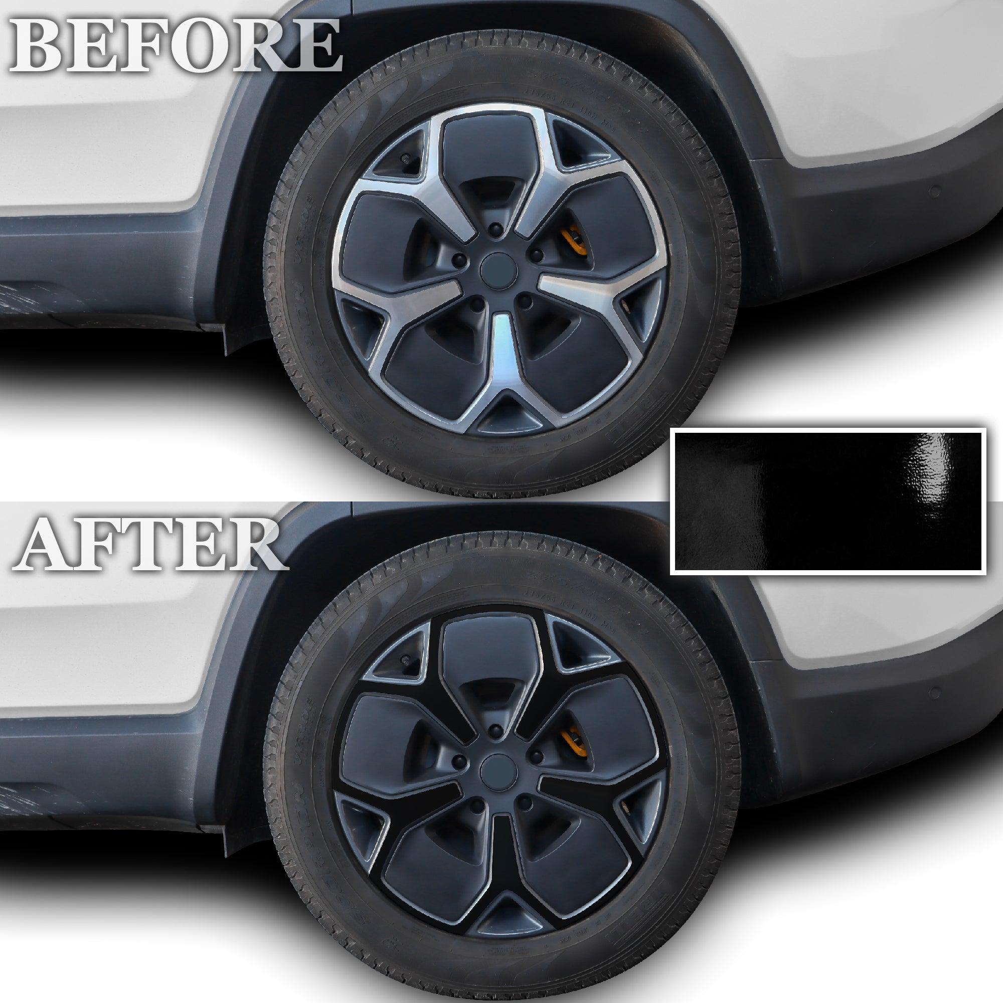 Vinyl Chrome Delete Grille Bezel Lip Side Window Blackout Decal Stickers Overlay Film Fits Rivian R1S 2022 - 2025 - Bogar Tech Designs