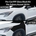 Fits Subaru Ascent 2019+ Precut Premium Gloss Black Carbon Fiber Fender Paint Protection Film PPF Decal Film Kit