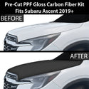 Fits Subaru Ascent 2019+ Precut Premium Gloss Black Carbon Fiber Hood Paint Protection Film PPF Decal Film Kit