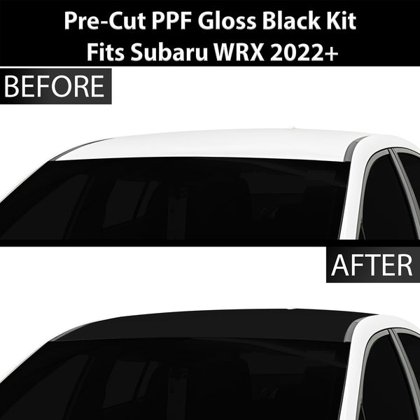 Fits Subaru WRX 2022+ Precut Premium Gloss Black Carbon Fiber Roof Paint Protection Film PPF Decal Film Kit