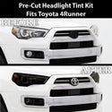 Toyota 4Runner 2014–2024 Dark Smoke Headlight & Taillight Tint Kit – Precut Vinyl Lens Overlays