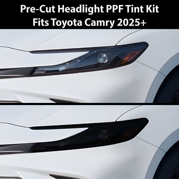 Fits Toyota Camry 2025+ Full Headlight Taillight Precut Smoked PPF Tint Kit Film Overlay