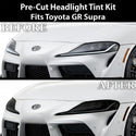 Toyota Supra 2020–2026 Dark Smoke Headlight & Taillight Tint Kit – Precut Vinyl Lens Overlays