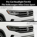 Volkswagen Atlas Cross Sport 2020–2023 Dark Smoke Headlight & Taillight Tint Kit – Precut Vinyl Lens Overlays