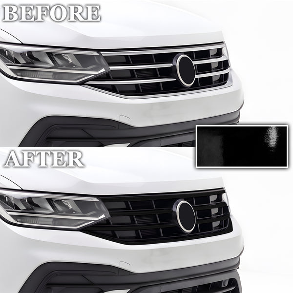 Volkswagen Tiguan 2018-2024 Blackout Chrome Delete Kit - Precut Gloss Black Vinyl Overlays