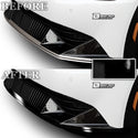 Vinyl Chrome Delete Wheel Sides Front Rear Bumper Trim Blackout Decal Stickers Overlay Film Fits Kia EV6 2022 2023 2024