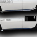 Vinyl Chrome Delete Wheel Sides Front Rear Bumper Trim Blackout Decal Stickers Overlay Film Fits Kia EV6 2022 2023 2024