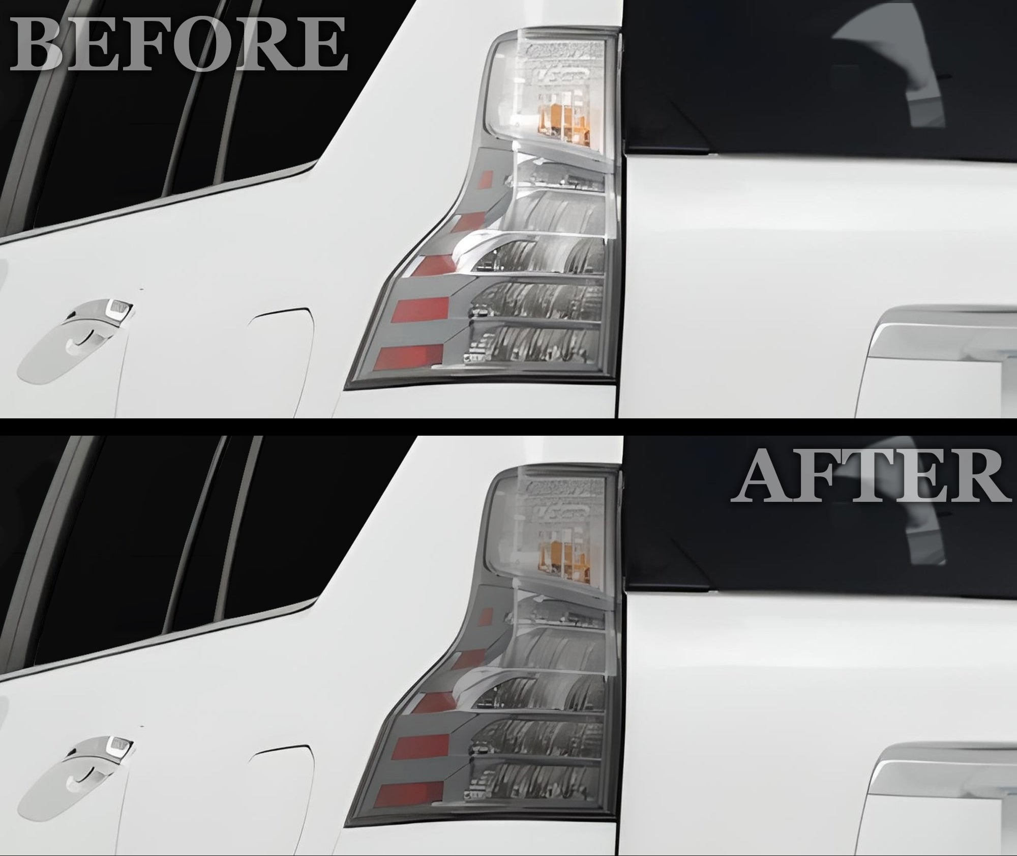 Full Headlight Taillight Precut Smoked PPF Tint Kit Film Overlay Fits Lexus GX 2010 - 2023 - Bogar Tech Designs