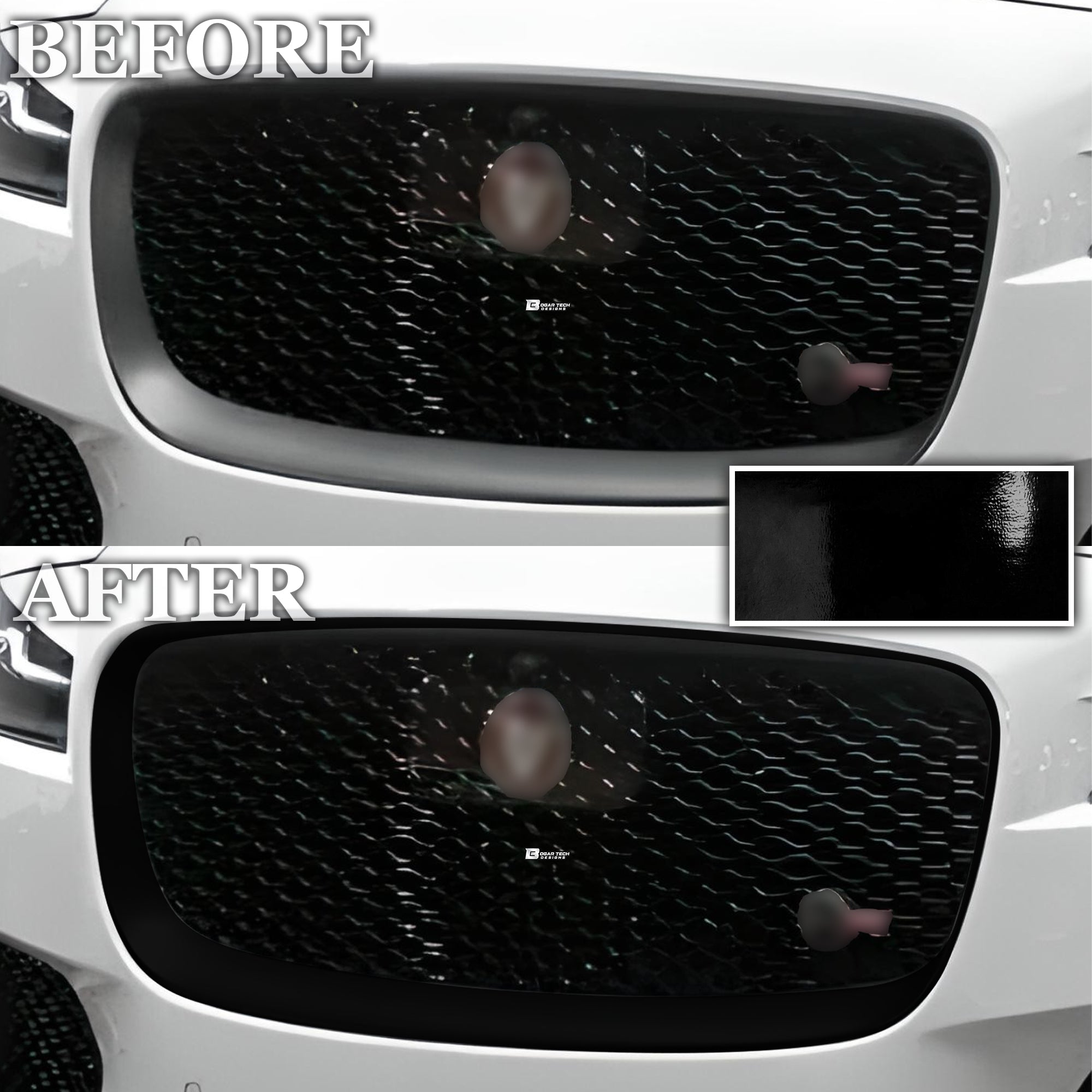 Jaguar F-Pace 2017-2026 Blackout Chrome Delete Kit – Precut Gloss