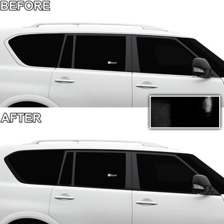 Vinyl Chrome Delete Blackout Decal Stickers Overlay Film Fits Infiniti QX80