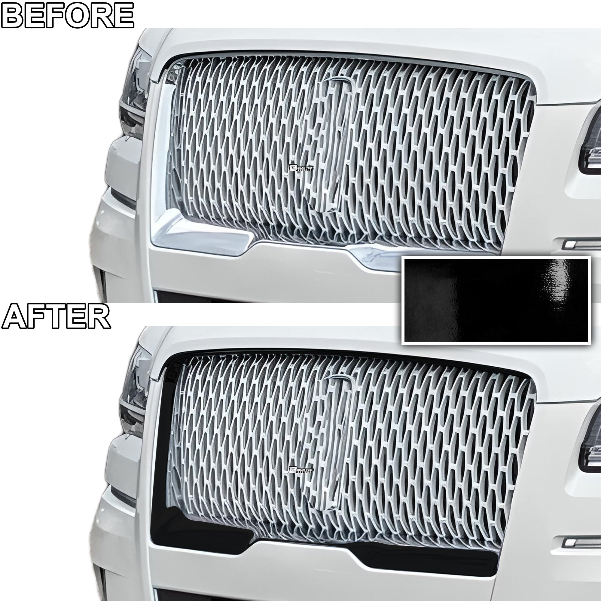 Fits Lincoln Navigator L 2018-2024 Blackout Chrome Delete Kit
