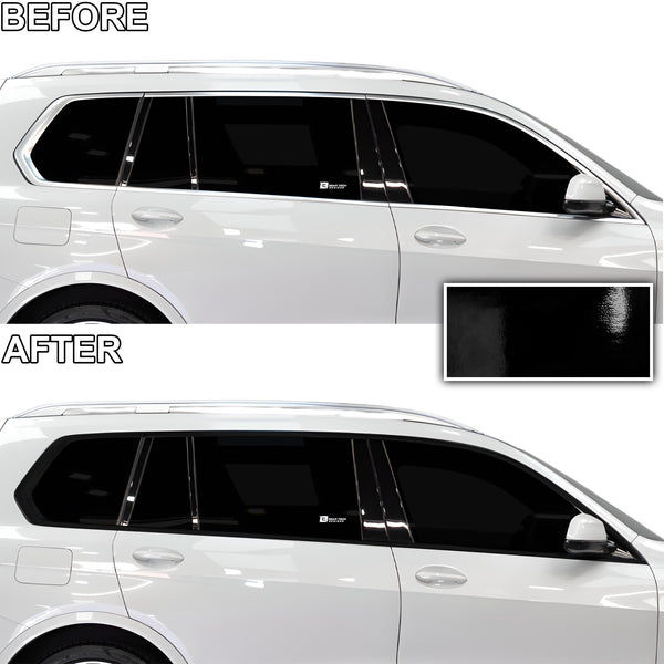 Vinyl Chrome Delete Blackout Decal Stickers Overlay Film Fits BMW X7 2019-2022