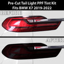 Full Headlight Taillight Precut Smoked PPF Tint Kit Film Overlay Fits BMW X7 2019-2022