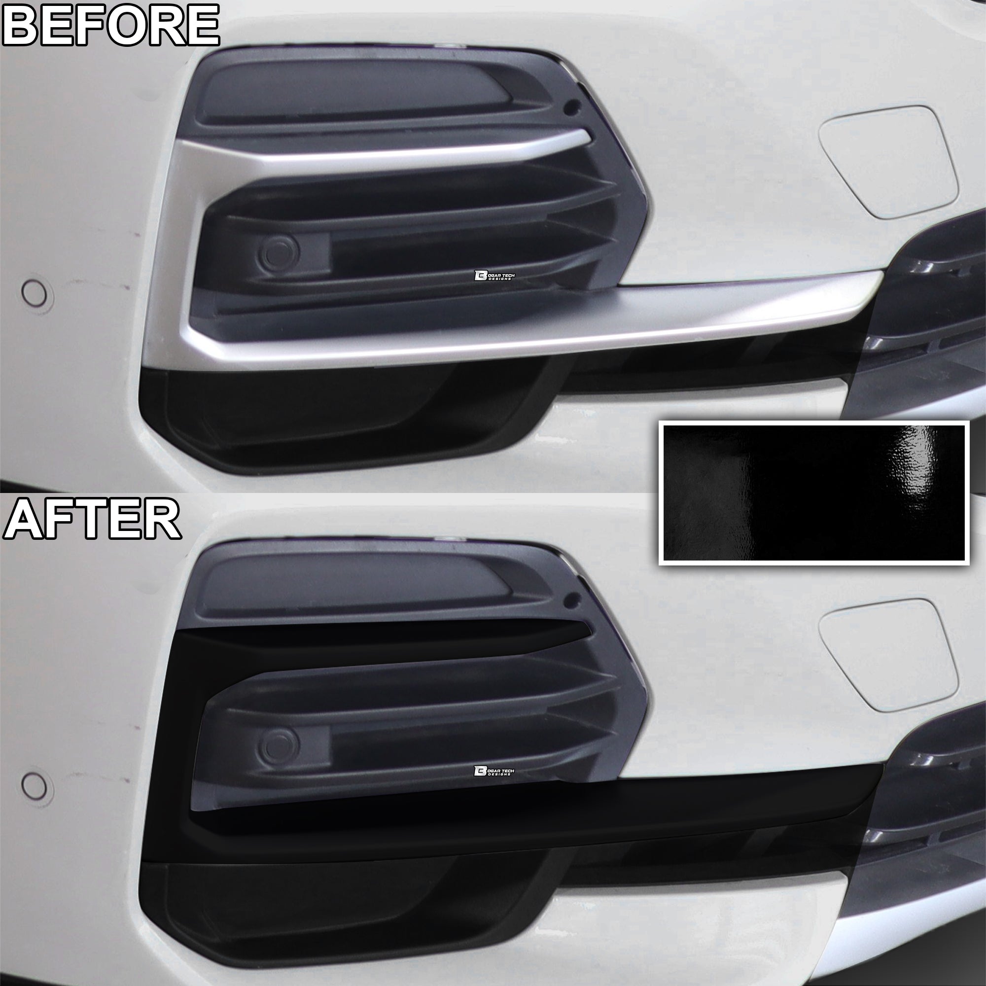 Vinyl Chrome Delete Blackout Decal Stickers Overlay Film Fits BMW X5 2019 - 2025 - Bogar Tech Designs