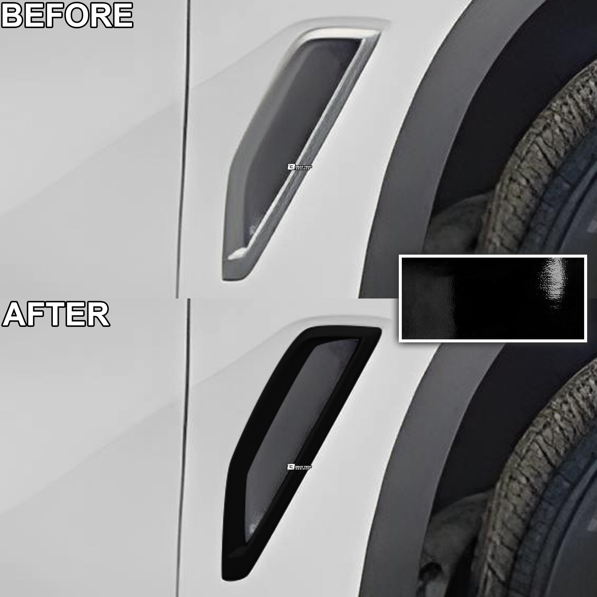 Vinyl Chrome Delete Blackout Decal Stickers Overlay Film Fits BMW X5 2019 - 2025 - Bogar Tech Designs