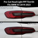 Full Headlight Taillight Precut Smoked PPF Tint Kit Film Overlay Fits BMW X5 2019-2023