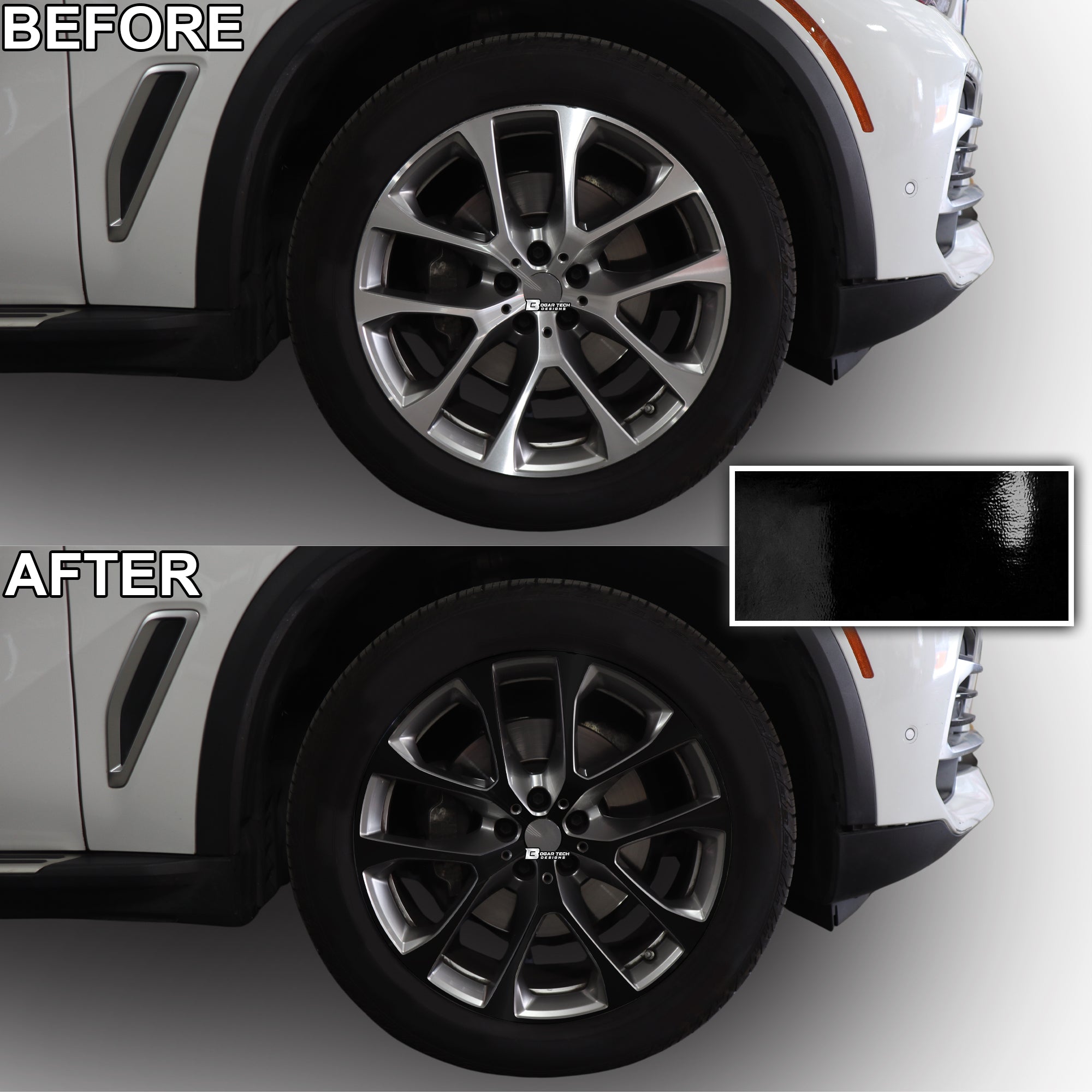 Vinyl Chrome Delete Blackout Decal Stickers Overlay Film Fits BMW X5 2019 - 2025 - Bogar Tech Designs